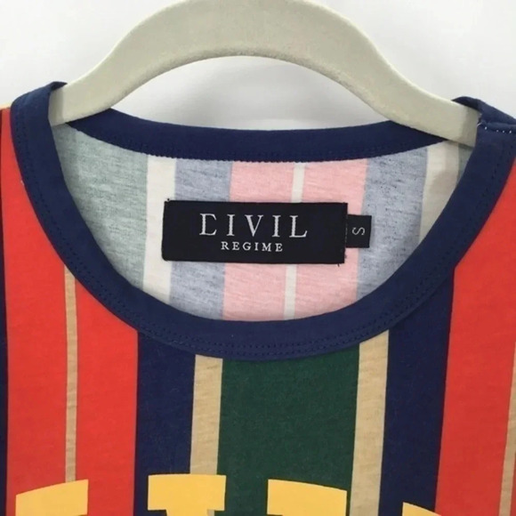 Civil Regime Men’s Glad Stripe Tee - Picture 5 of 7